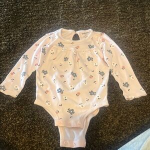 Pink and Black Baby Bodysuit One Piece